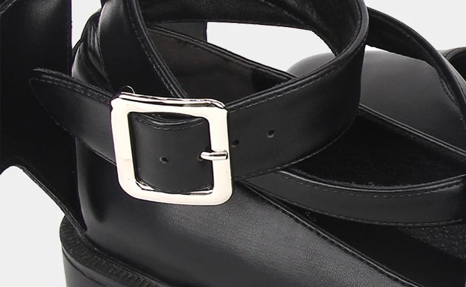 Angelic Imprint - Punk Lolita Black Platform Shoes - Image 7