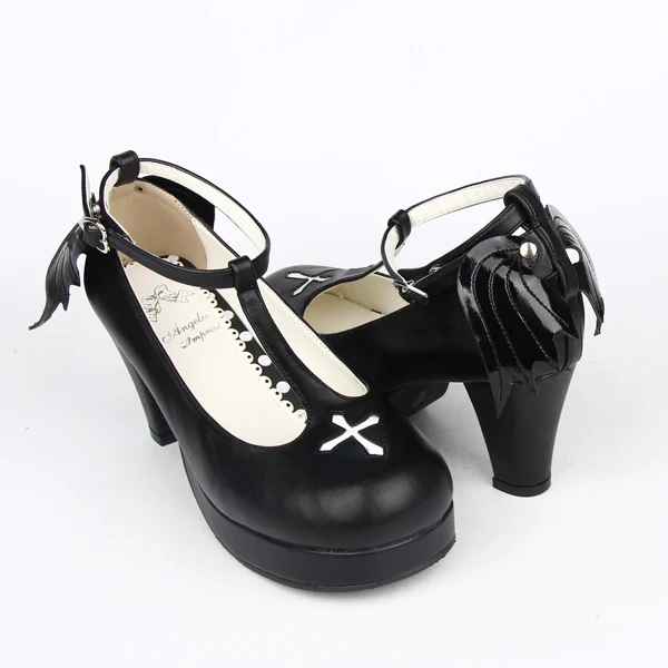 Angelic Imprint - Gothic Lolita Wings and Cross Shoes for Chistmas