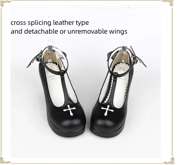 Angelic Imprint - Gothic Lolita Wings and Cross Shoes for Chistmas - Image 13