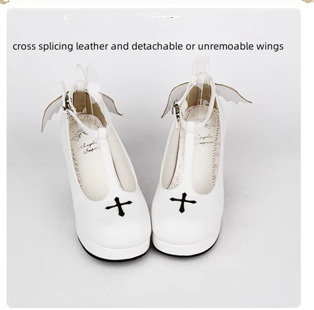 Angelic Imprint - Gothic Lolita Wings and Cross Shoes for Chistmas - Image 15