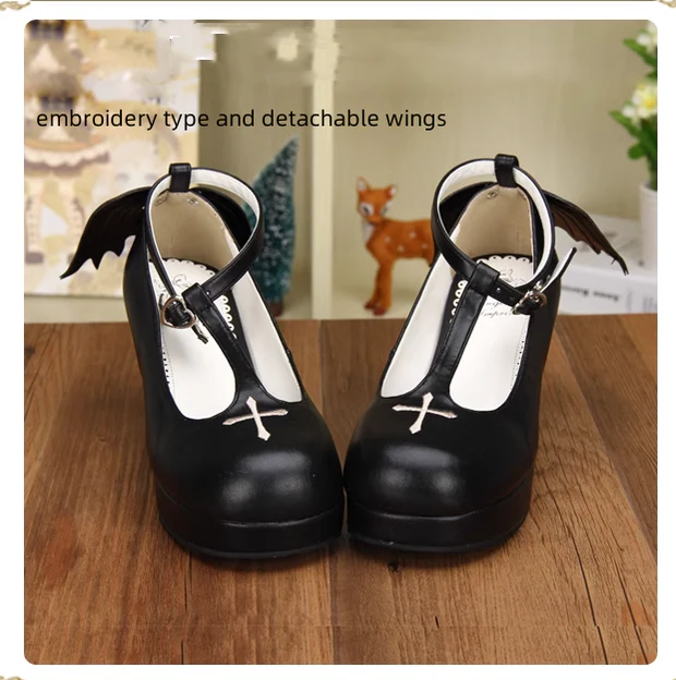 Angelic Imprint - Gothic Lolita Wings and Cross Shoes for Chistmas - Image 24