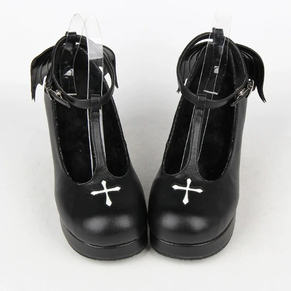 Angelic Imprint - Gothic Lolita Wings and Cross Shoes for Chistmas - Image 5