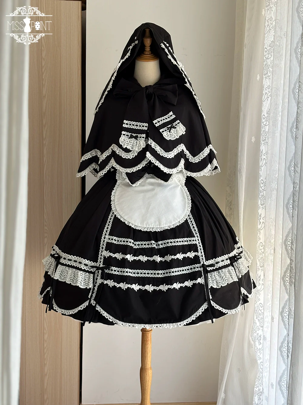 Vintage Petal Rabbit - Pure Cotton Kawaii Lolita Cape With Rabbit Ear Hood - Image 24
