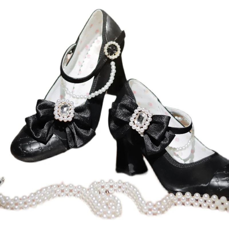 Transatlantic Love Poem - Sweet Elegant Lolita Mid-Heel Daily Shoes - Image 2