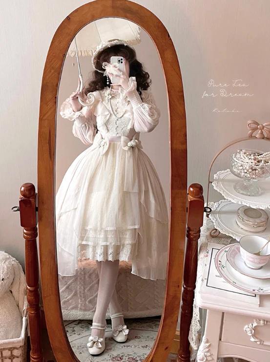 Transatlantic Love Poem - Sweet Elegant Lolita Mid-Heel Daily Shoes - Image 27