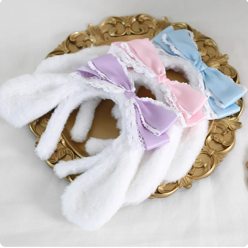 Kawaii Lolita Cinnamoroll Plush Handmade Hairband - Image 4