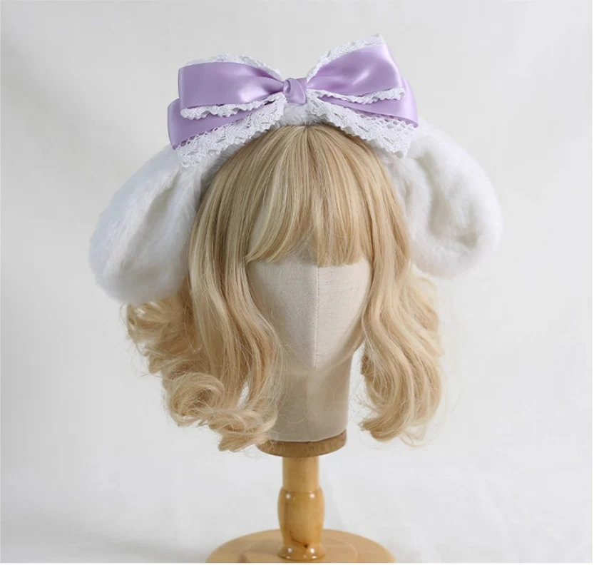 Kawaii Lolita Cinnamoroll Plush Handmade Hairband - Image 7