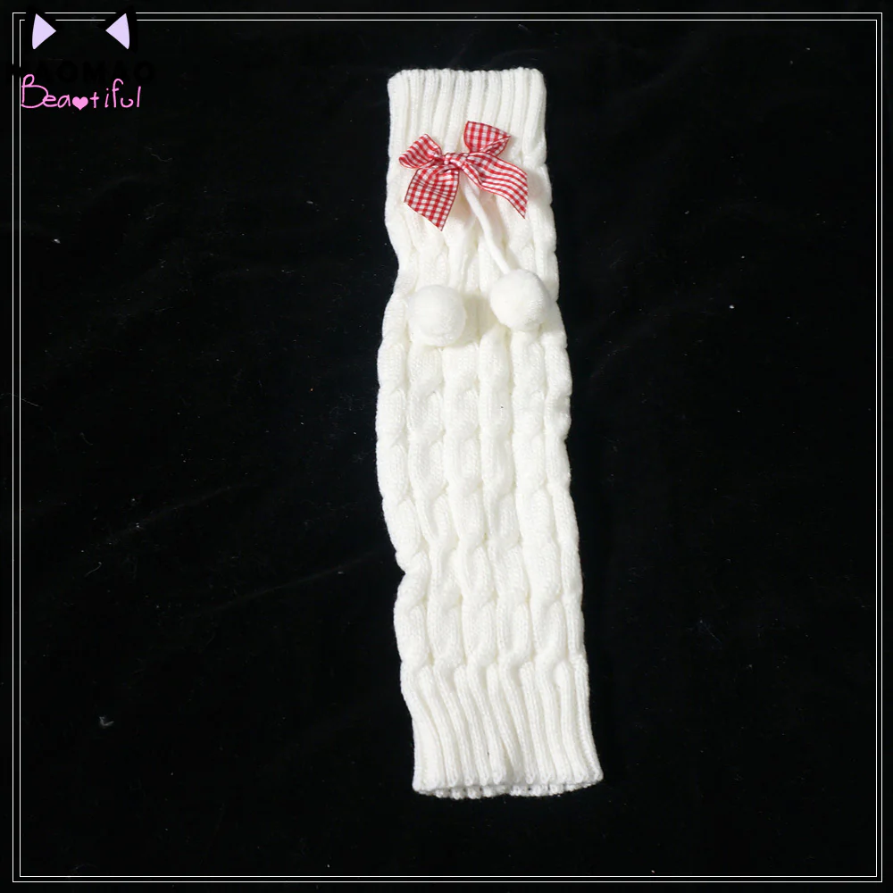 Kawaii Lolita Fluffy Rabbit Ears Leg Warmer - Image 10