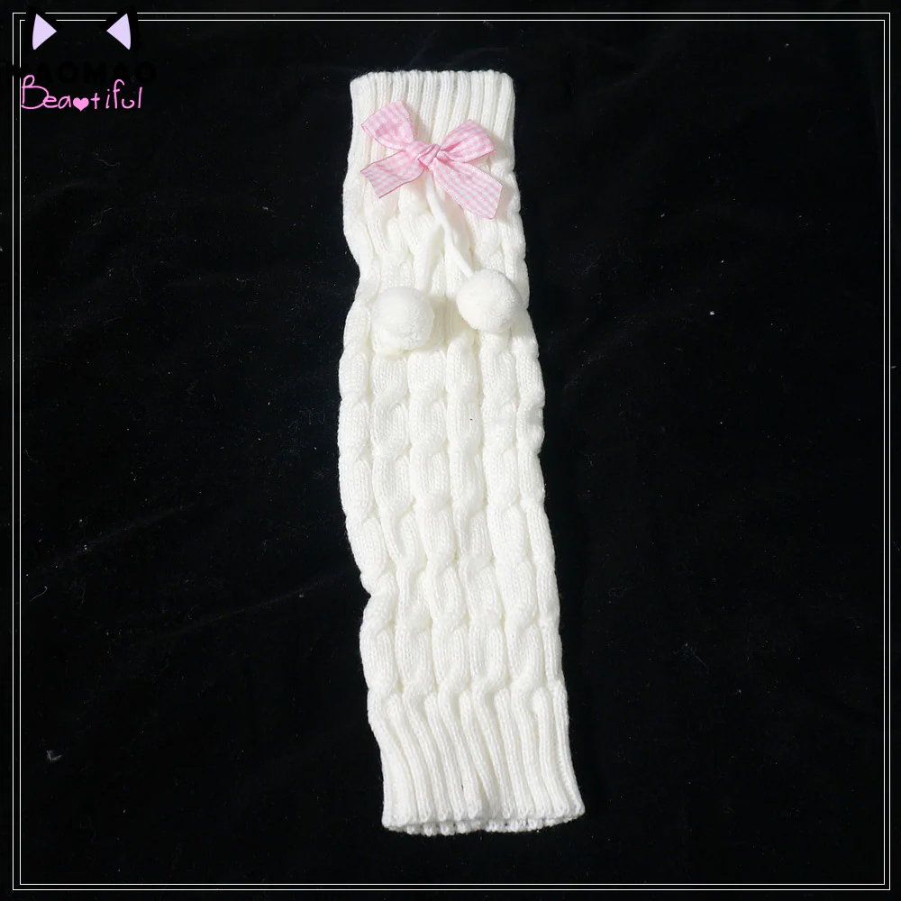 Kawaii Lolita Fluffy Rabbit Ears Leg Warmer - Image 11