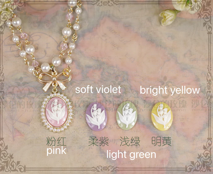 Retro Cameo Lolita Earrings - Image 9