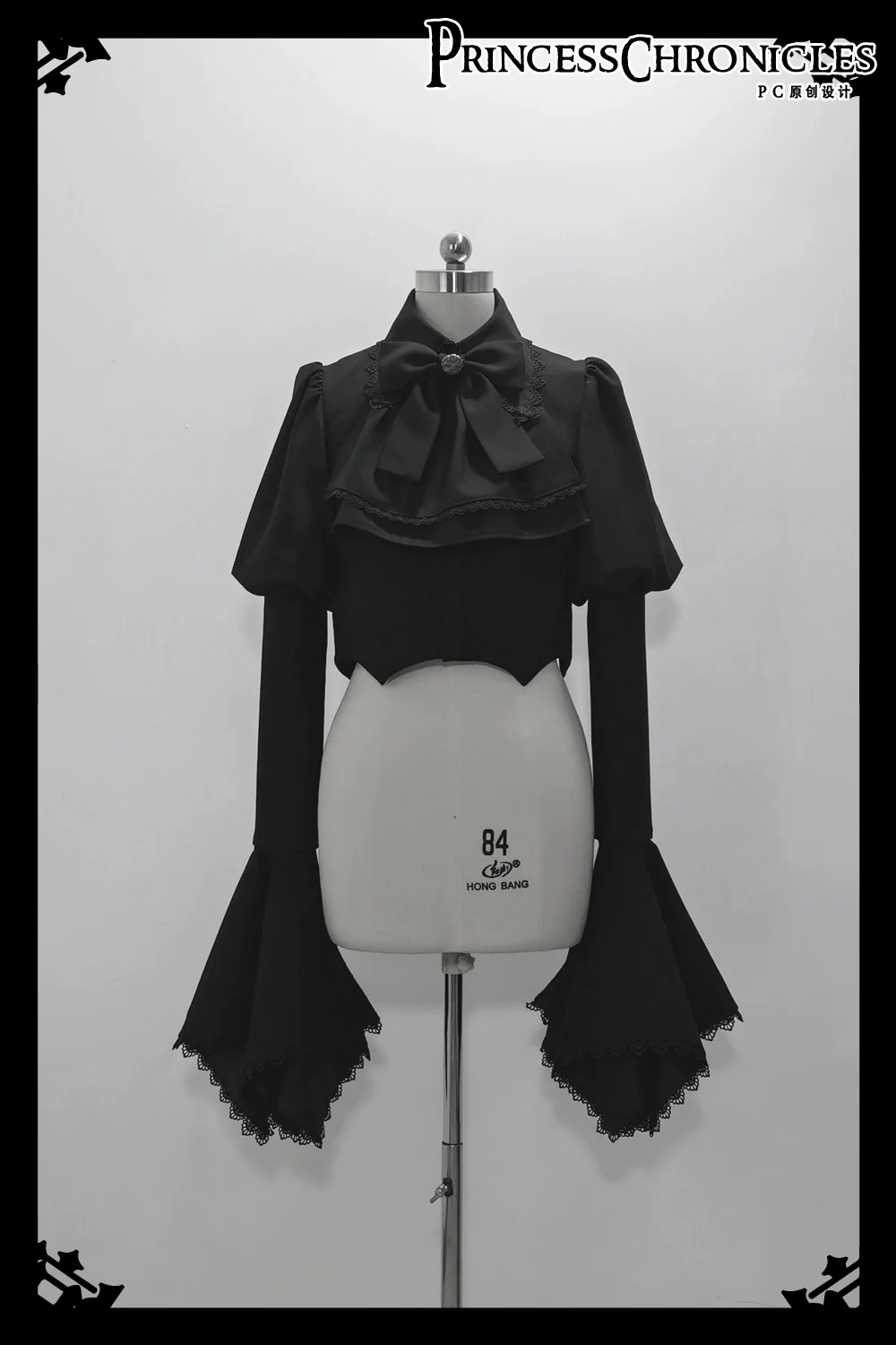 Sorcerer's law - Retro Gothic Lolita Coat Black Ninth Pants - Image 16