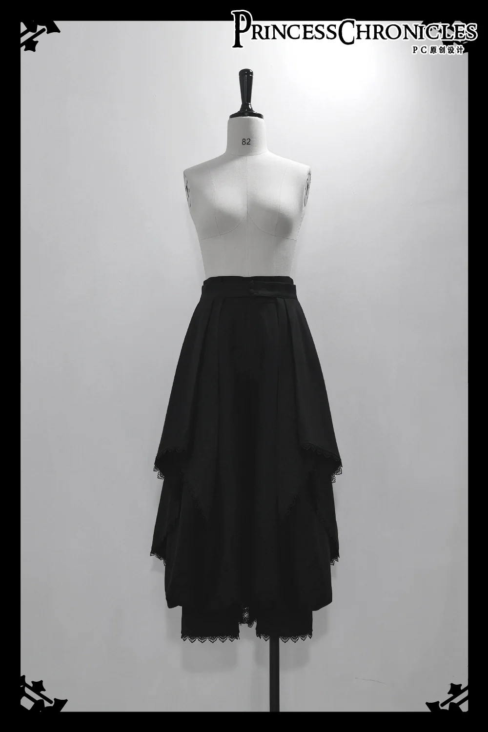 Sorcerer's law - Retro Gothic Lolita Coat Black Ninth Pants - Image 18