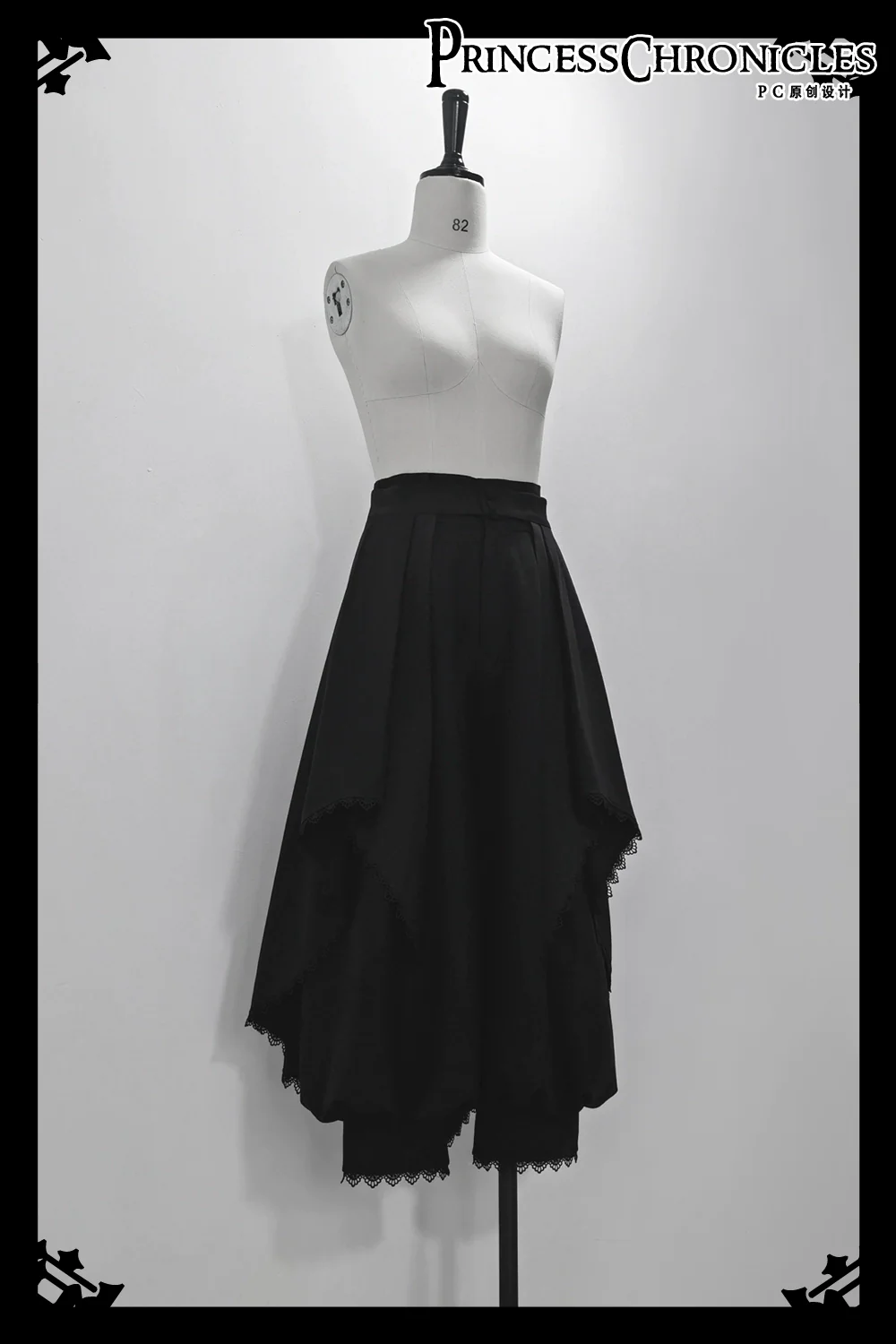 Sorcerer's law - Retro Gothic Lolita Coat Black Ninth Pants - Image 20