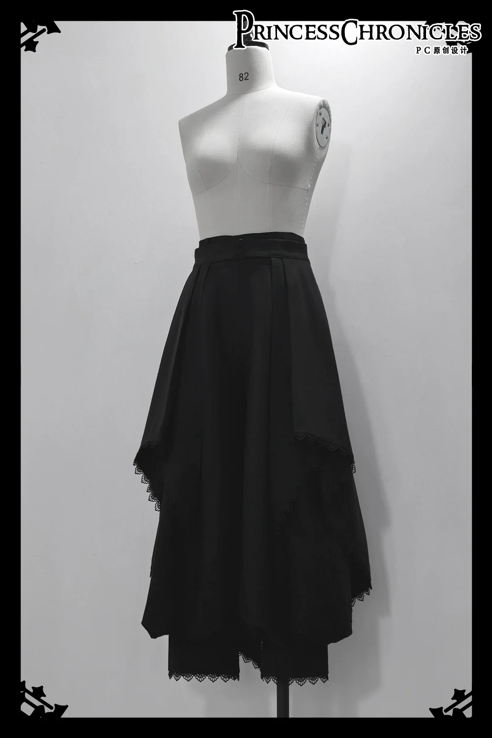 Sorcerer's law - Retro Gothic Lolita Coat Black Ninth Pants - Image 22