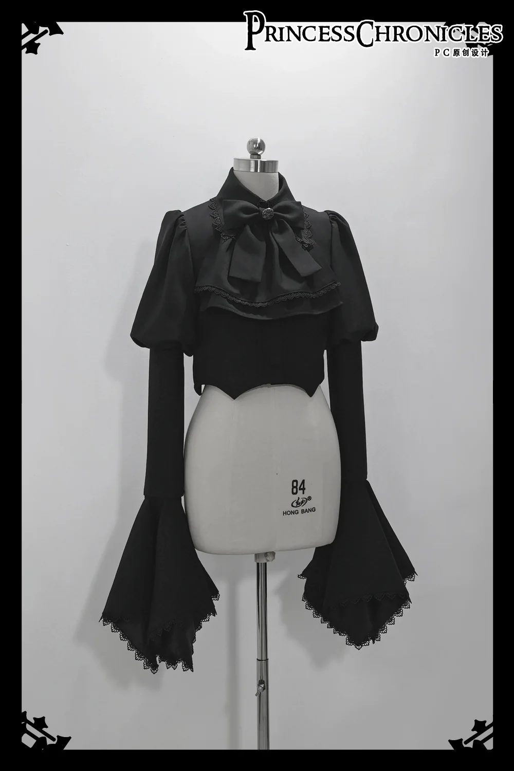 Sorcerer's law - Retro Gothic Lolita Coat Black Ninth Pants - Image 23