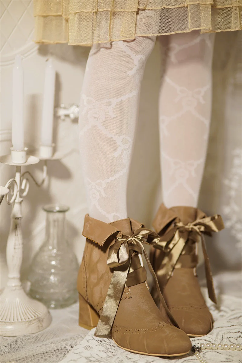 MR.Qiutian - Lady Incognita - Retro Lolita Ankle Boots, Size Zipper - Image 17