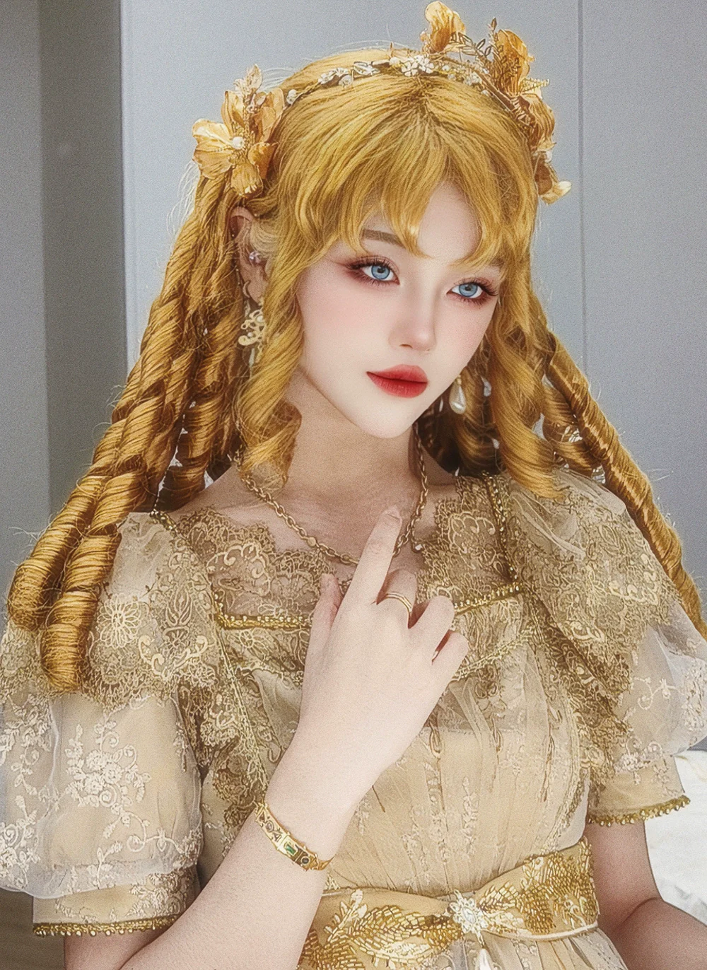 Mabuxi - Retro Lolita Wig Elegant Roman Curls Gorgeous Court Wigs - Image 10