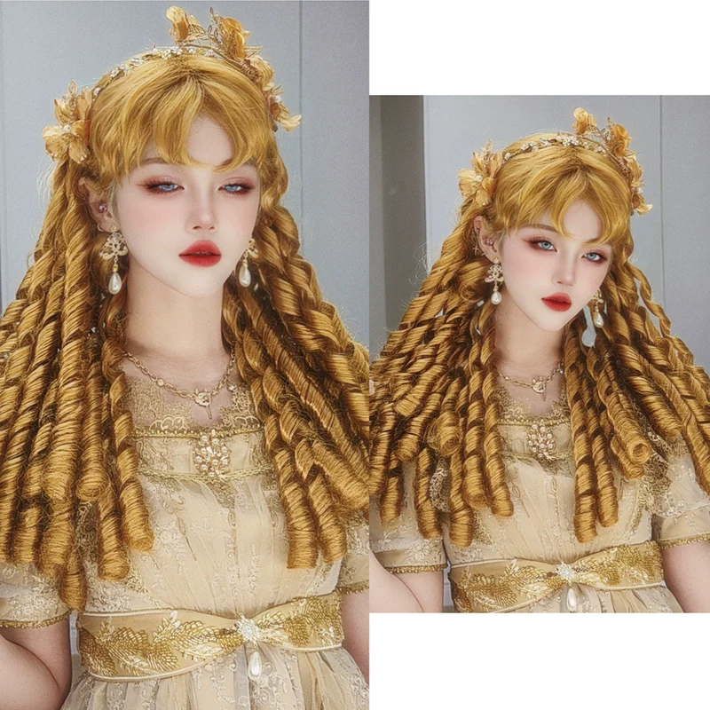 Mabuxi - Retro Lolita Wig Elegant Roman Curls Gorgeous Court Wigs - Image 12