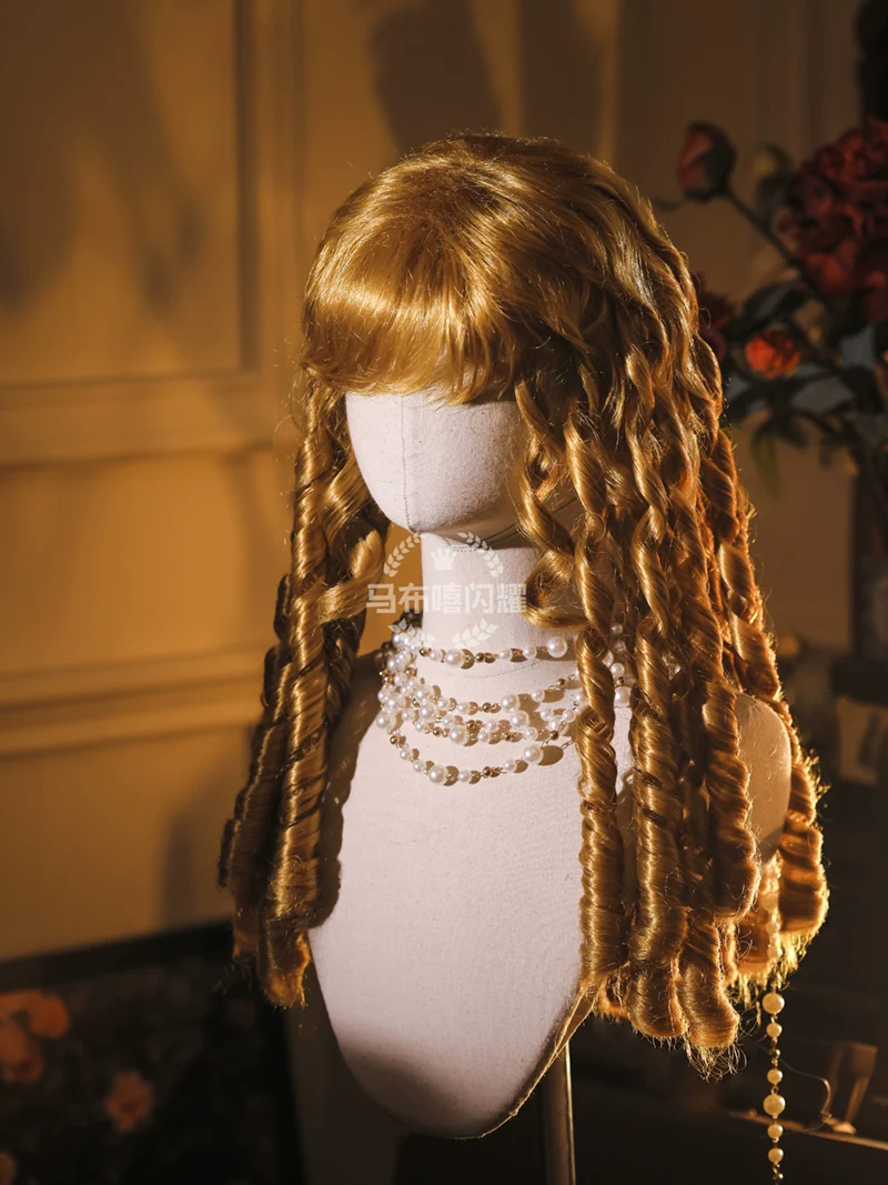 Mabuxi - Retro Lolita Wig Elegant Roman Curls Gorgeous Court Wigs - Image 24
