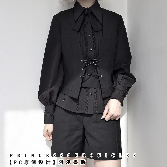Retro Ouji Lolita Blouse Multicolors - Image 15