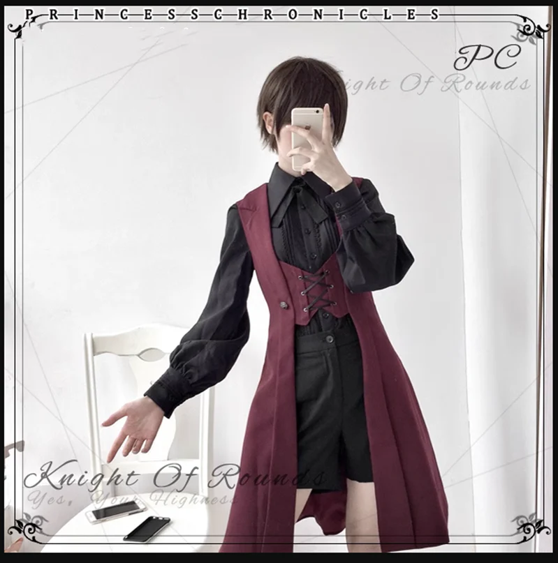 Retro Ouji Lolita Blouse Multicolors - Image 32