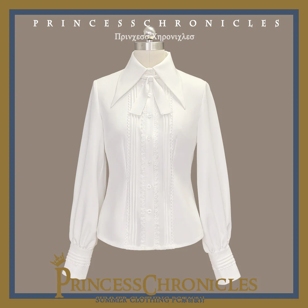 Retro Ouji Lolita Blouse Multicolors - Image 4