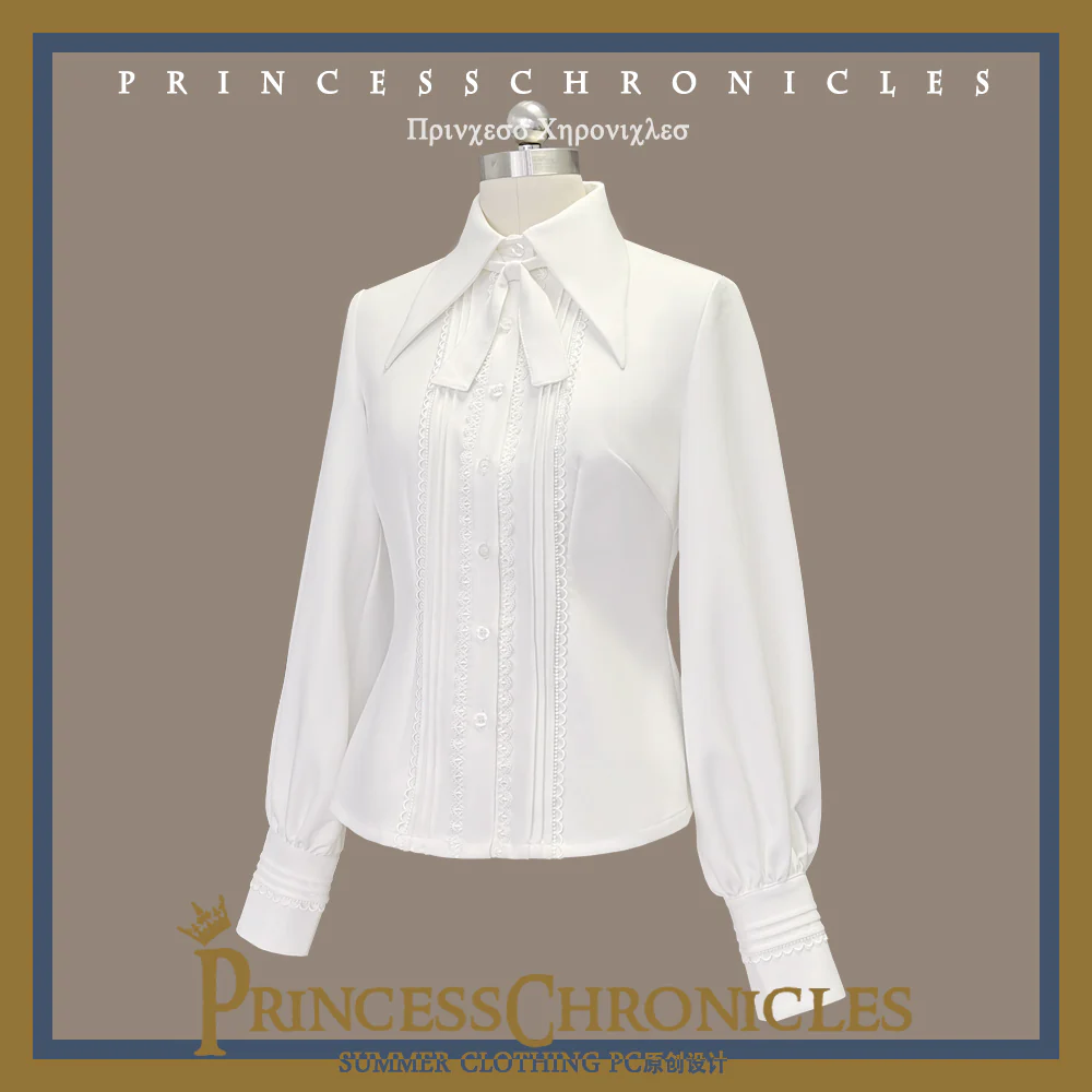 Retro Ouji Lolita Blouse Multicolors - Image 5