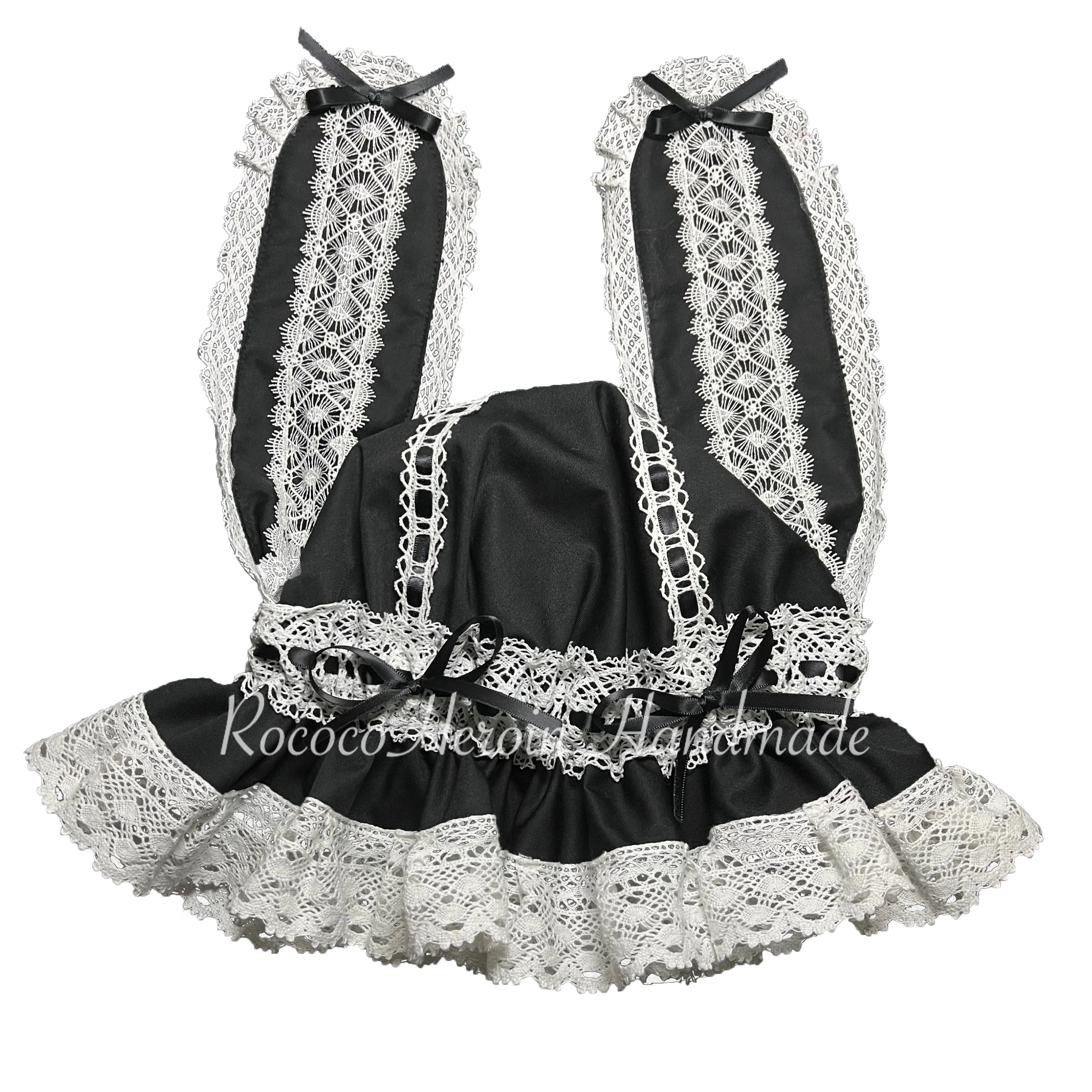 RococoHeroin - Handmade Lolita Bunny Hat Multiple Colors - Image 5