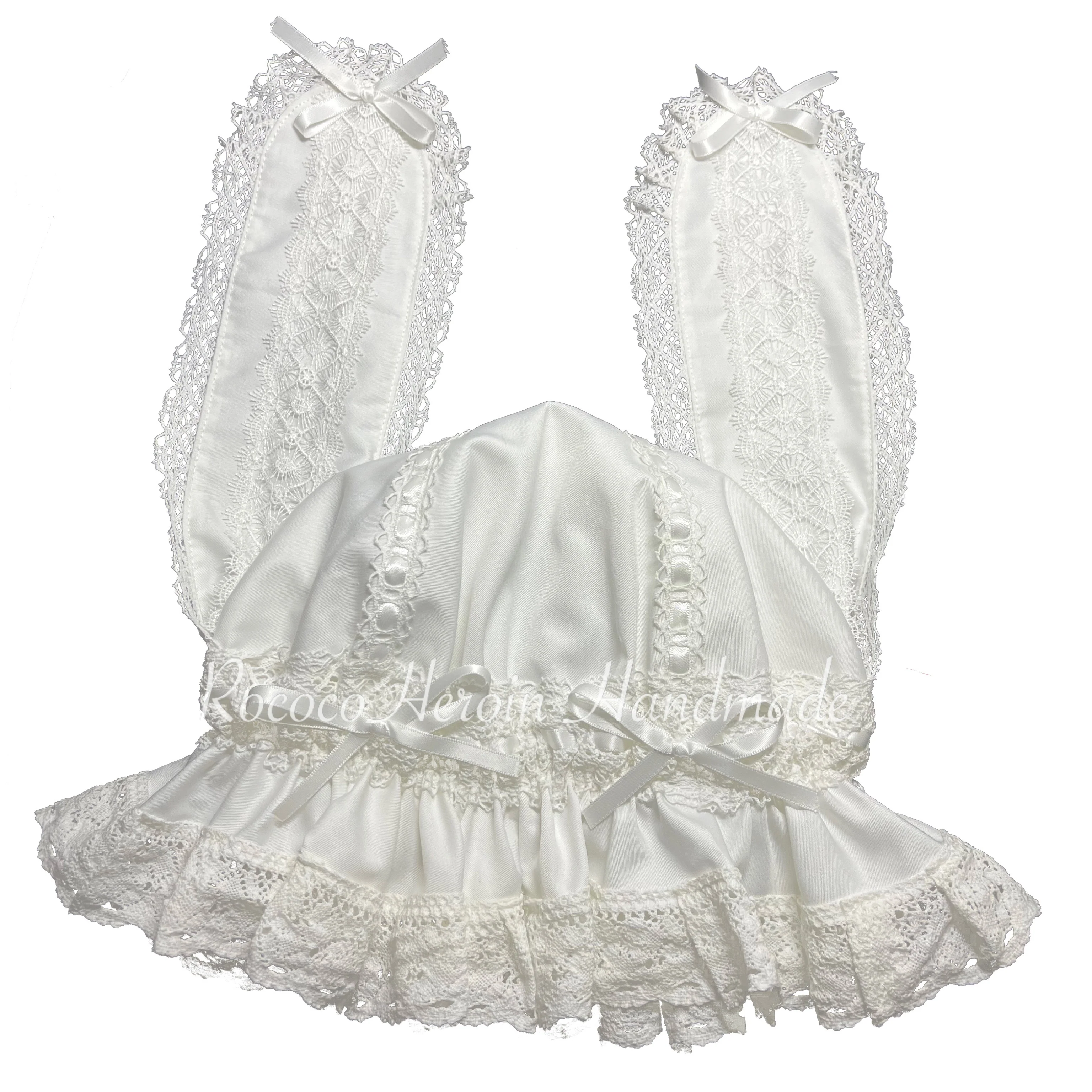 RococoHeroin - Handmade Lolita Bunny Hat Multiple Colors - Image 6