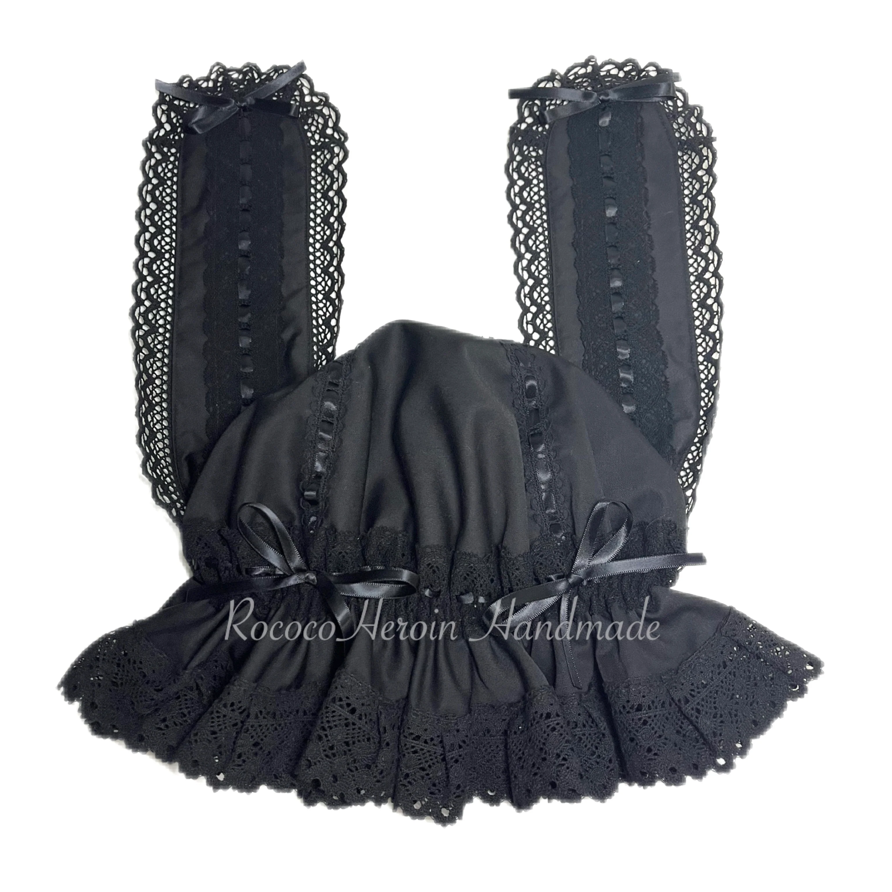RococoHeroin - Handmade Lolita Bunny Hat Multiple Colors - Image 9