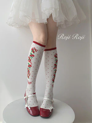 Autumn Sweet Lolita Cotton Thigh-high Socks - Image 29