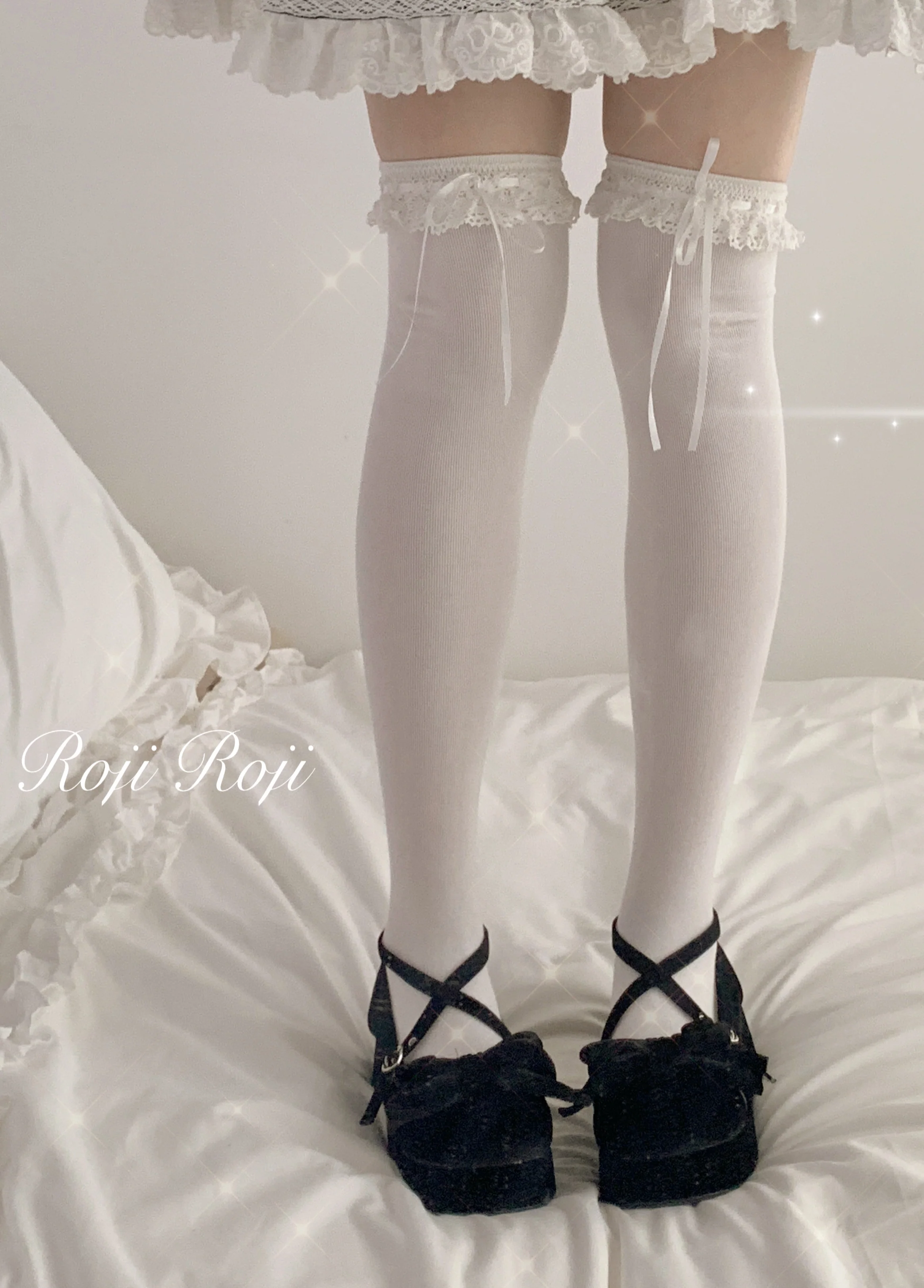 Isabella - Sweet Lolita Lace Mid-Calf Socks - Image 11