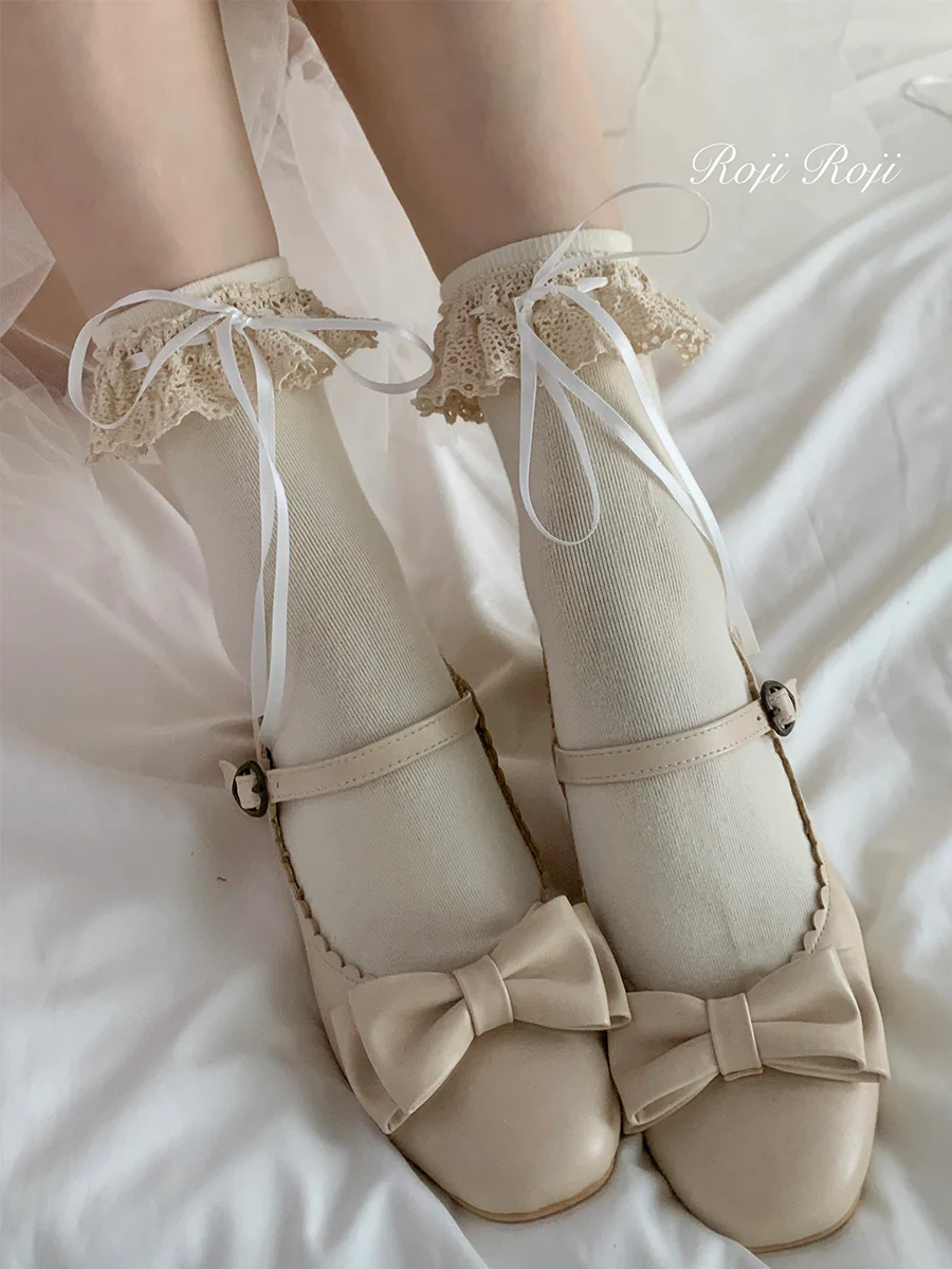 Isabella - Sweet Lolita Lace Mid-Calf Socks - Image 26