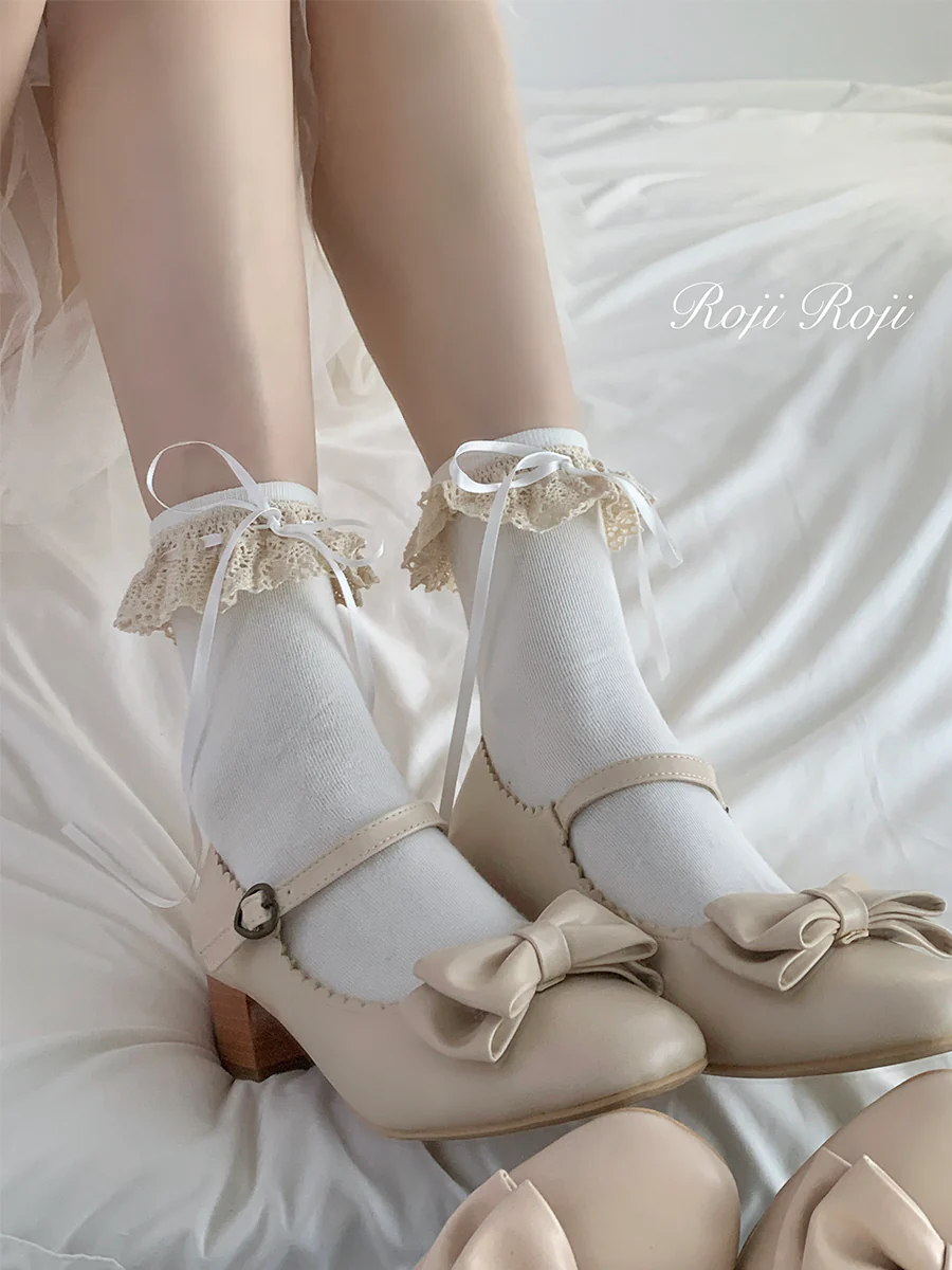 Isabella - Sweet Lolita Lace Mid-Calf Socks - Image 27