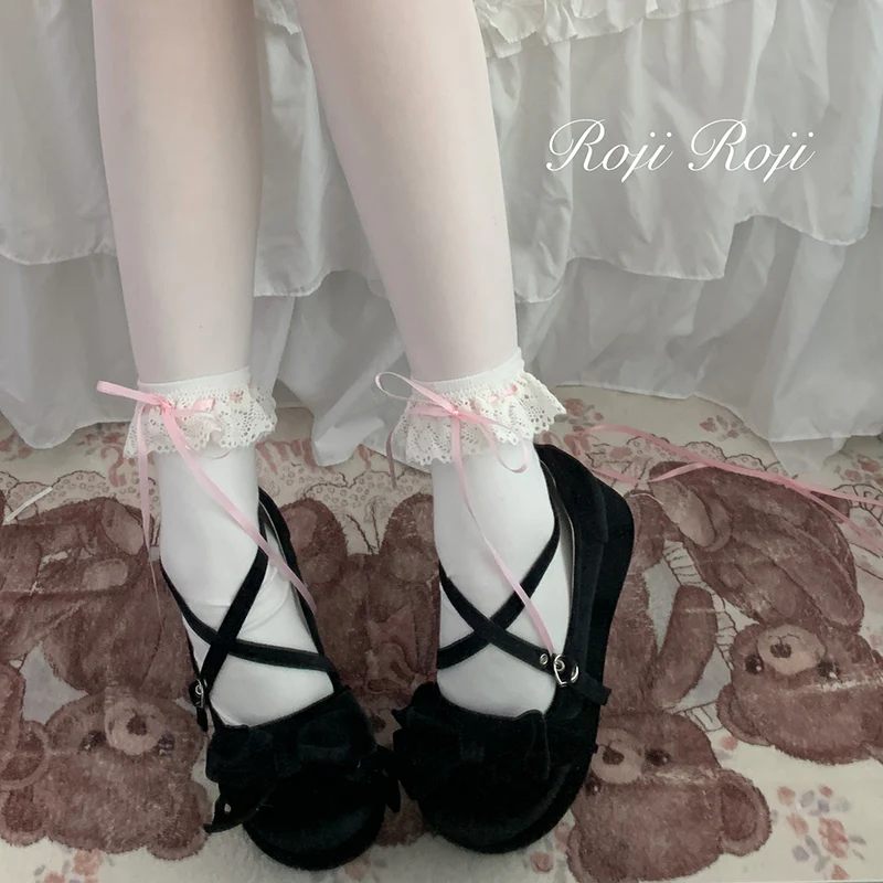 Isabella - Sweet Lolita Lace Mid-Calf Socks - Image 28