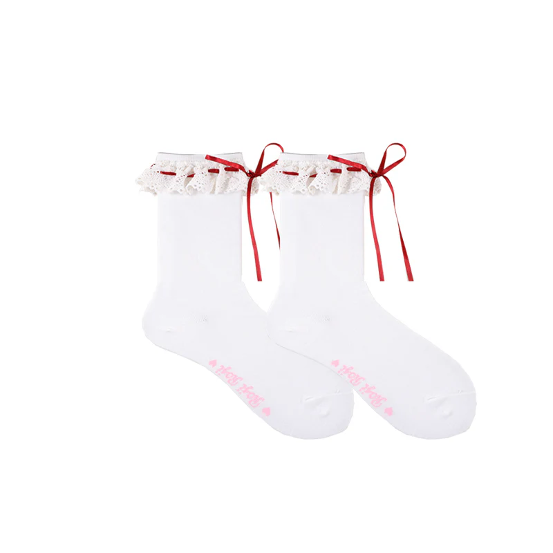 Isabella - Sweet Lolita Lace Mid-Calf Socks - Image 39