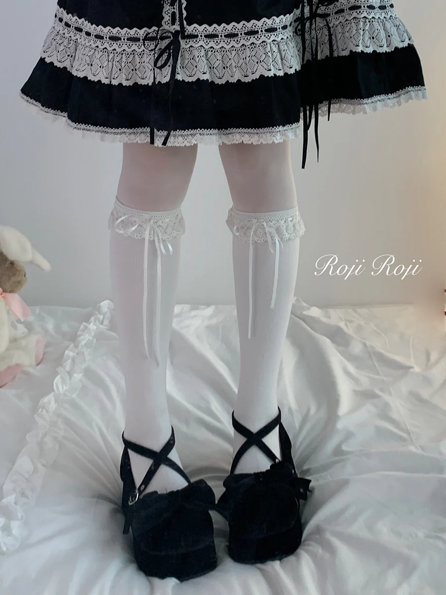 Isabella - Sweet Lolita Lace Mid-Calf Socks - Image 7