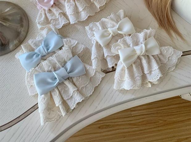 Roji Roji - Kawaii Lolita Lace Cuffs Summer Butterfly Bow Arm Sleeves - Image 3