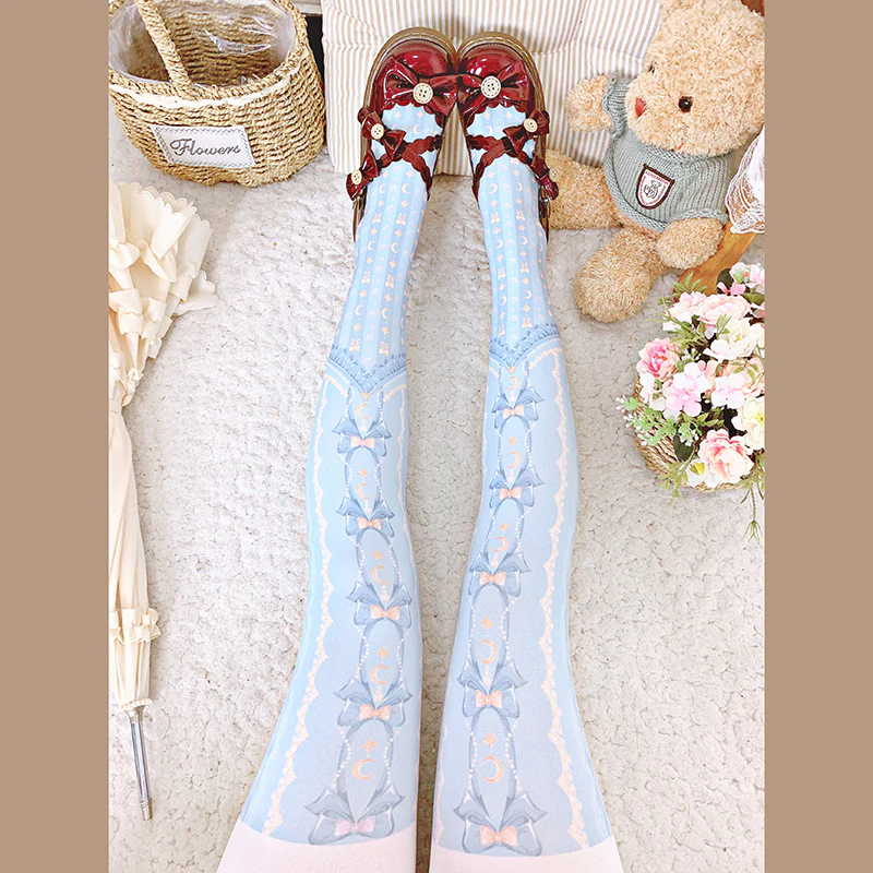 Kawaii 120D Velvet Lolita Tights Multicolors - Image 10