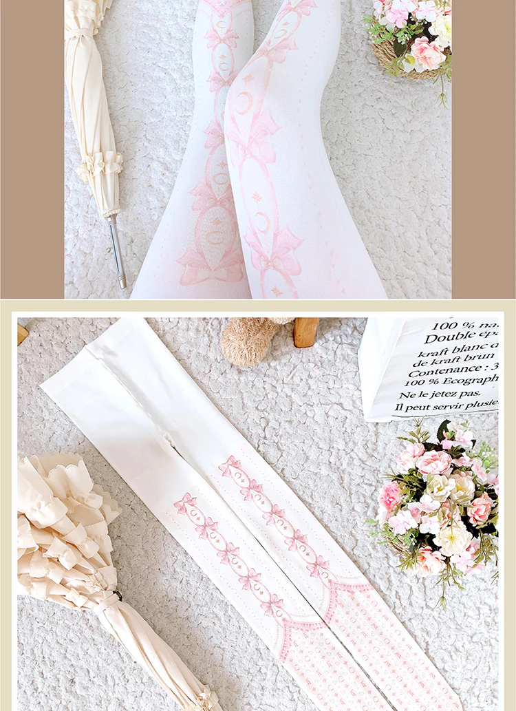 Kawaii 120D Velvet Lolita Tights Multicolors - Image 15
