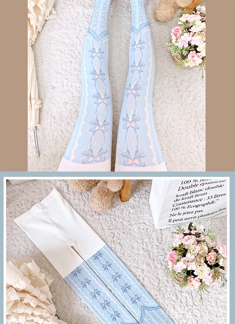 Kawaii 120D Velvet Lolita Tights Multicolors - Image 18