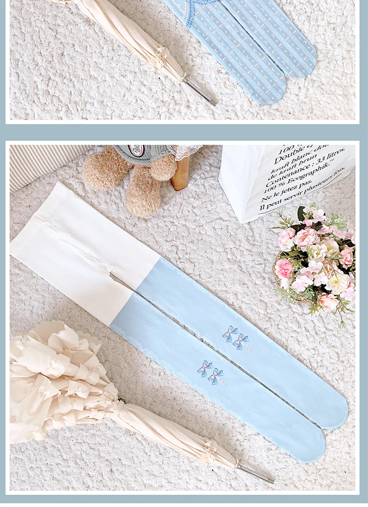 Kawaii 120D Velvet Lolita Tights Multicolors - Image 19