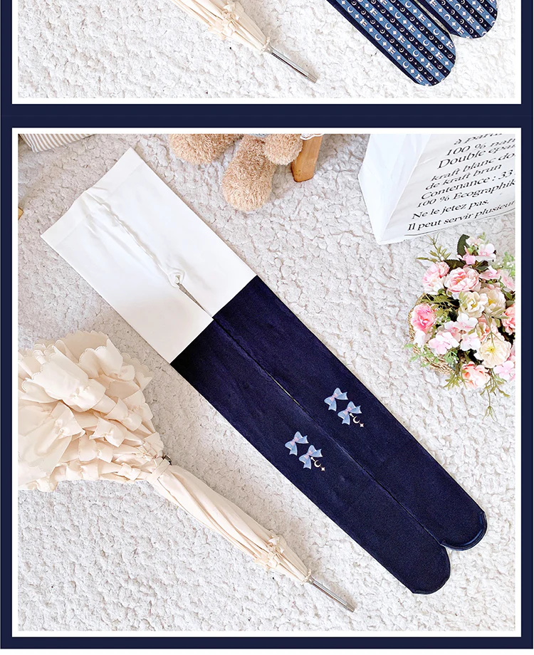 Kawaii 120D Velvet Lolita Tights Multicolors - Image 22