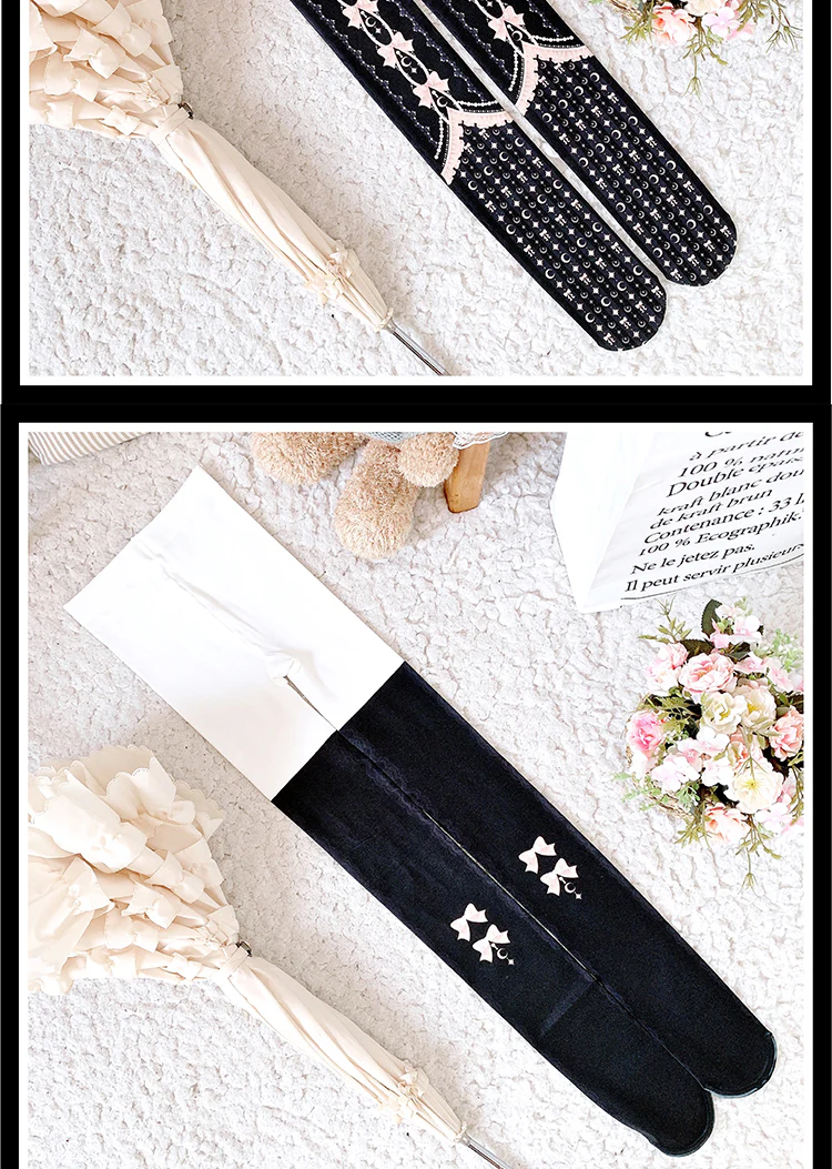 Kawaii 120D Velvet Lolita Tights Multicolors - Image 23