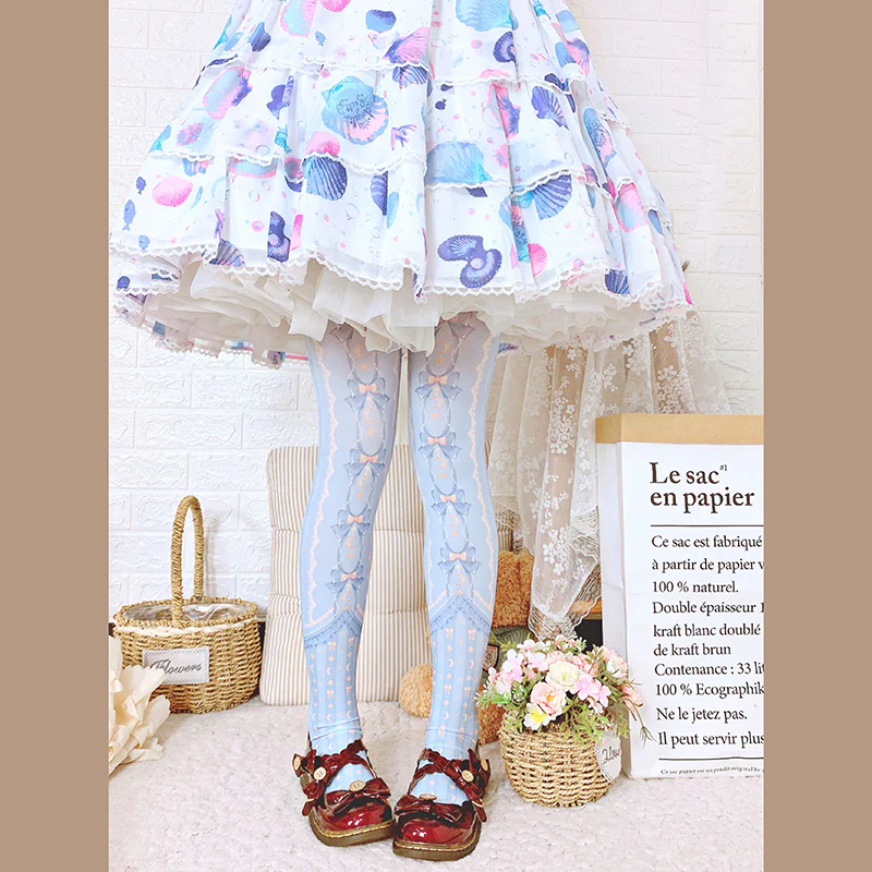 Kawaii 120D Velvet Lolita Tights Multicolors - Image 4
