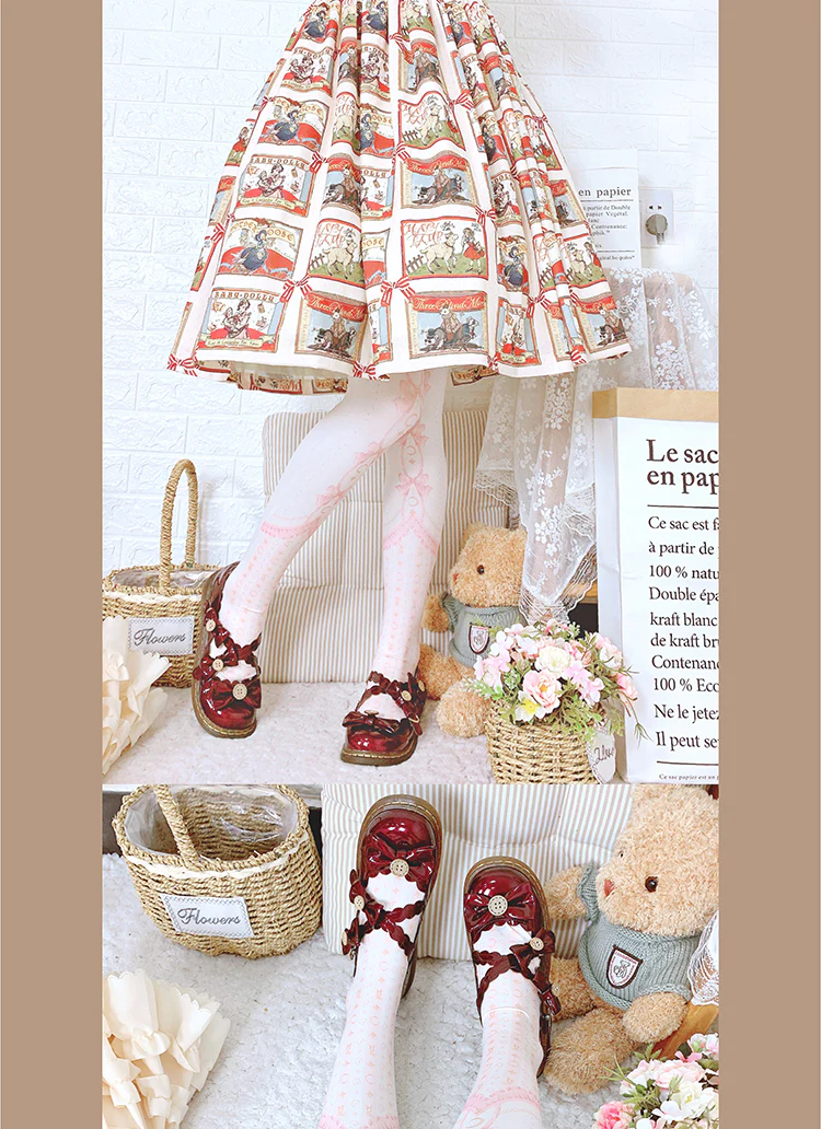 Kawaii 120D Velvet Lolita Tights Multicolors - Image 6