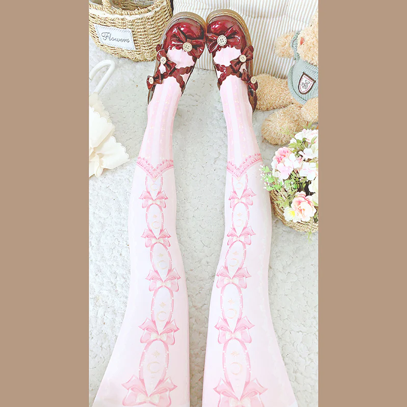 Kawaii 120D Velvet Lolita Tights Multicolors - Image 8