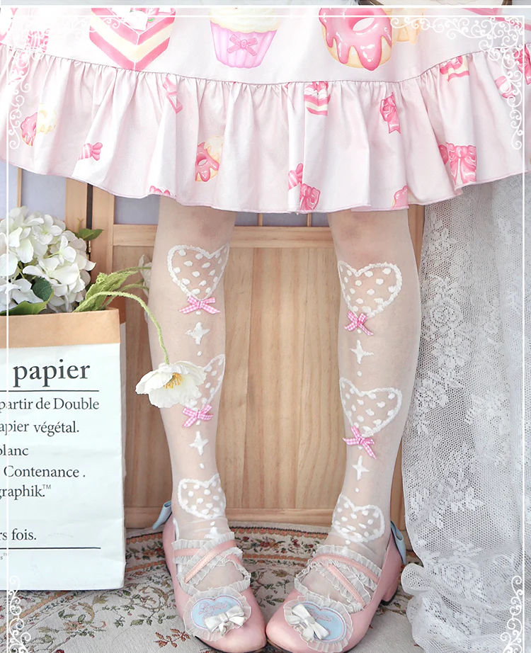 Roji roji - Super Thin Summer Lolita Knee Socks - Image 14