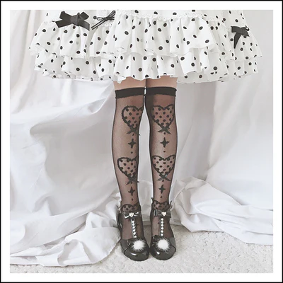 Roji roji - Super Thin Summer Lolita Knee Socks - Image 17