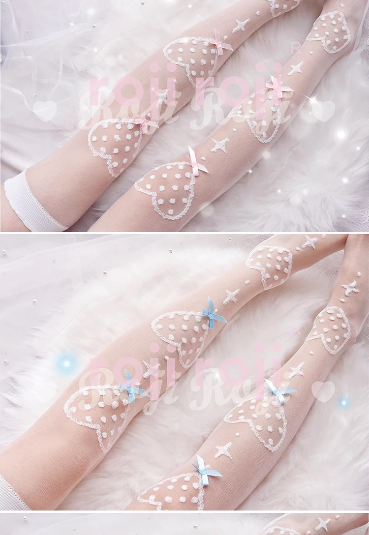 Roji roji - Super Thin Summer Lolita Knee Socks - Image 3